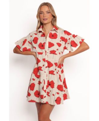 Women's Peachy Mini Linen Dress