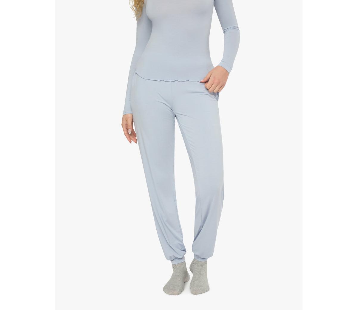 Women's Low Rise Joggers - Powder blue