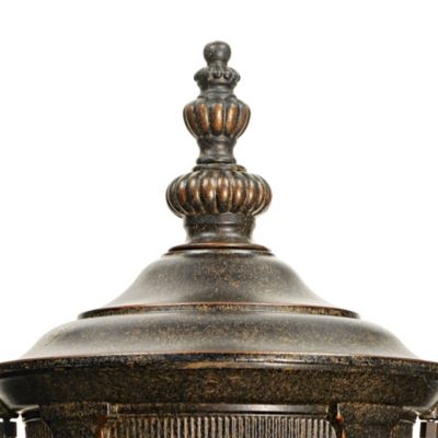 16 1/2" Set of 2 Champagne Glass for Post Exterior Bellagio Rustic Vintage Outdoor Wall Light Fixtures