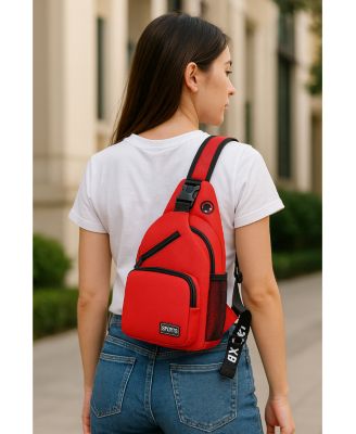 Color Pop Crossbody Travel Bag - Red