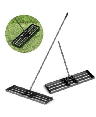 36 x 10 Inch Lawn Leveling Rake with Ergonomic Handle