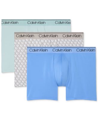 Calvin Klein - Men's 3-Pk. Micro Stretch Moisture-Wicking Boxer Briefs