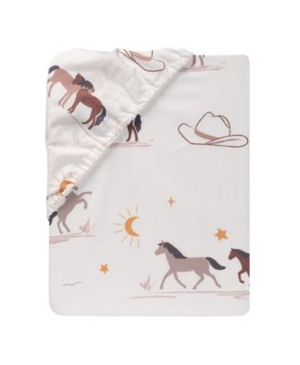 Country Western Breathable 100% Cotton Fitted Crib/Toddler Sheet