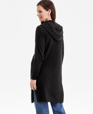 Women's 100% Cashmere Open-Front Hoodie, Macy's Exclusive