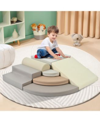 Streamdale Pizza-Shaped Soft Foam Climbing Blocks for Toddlers