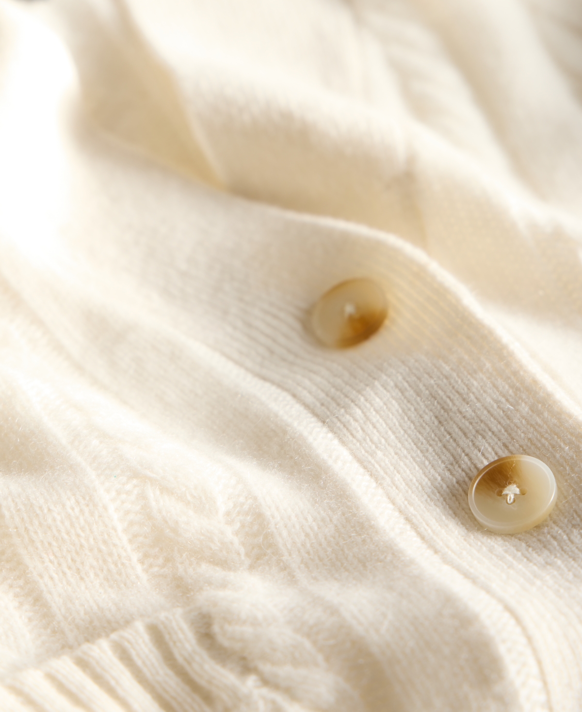 Charter Club Petite Cashmere Cable-knit Button-front Cardigan, Macy's Exclusive In Neutral