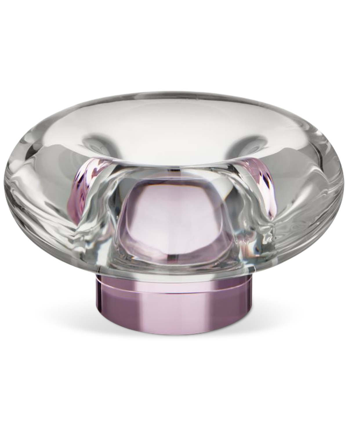 Kosta Boda Crystal Orion Votive Candle Holder In Pink