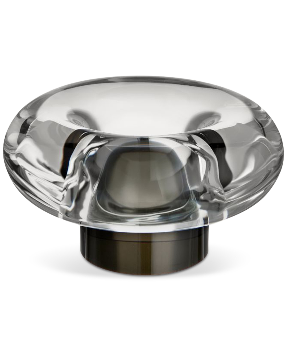 Kosta Boda Crystal Orion Votive Candle Holder In Gray