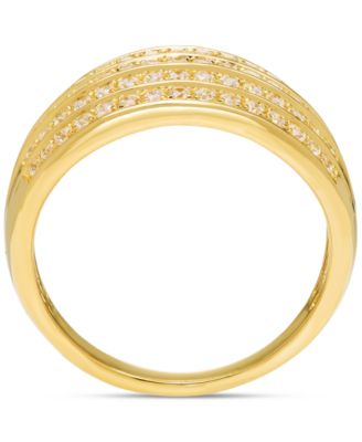 Diamond Multi-Row Ring (1/2 ct. t.w.) in 10k White or Yellow Gold