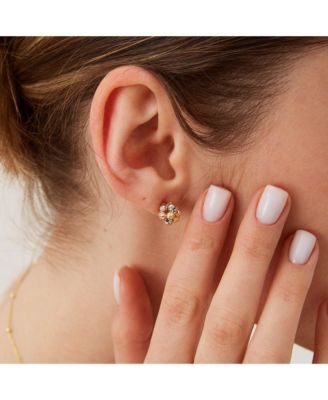 Sterling Silver Dorissa Beaded Stud Earring