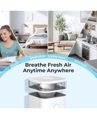  Air Purifier with Humidifier, H13 HEPA & Carbon Filter, 500m /h CADR, VOC/Humidity Sensor, Auto Mode, Night Light, for Large Rooms up to 60㎡ ( 55dB)