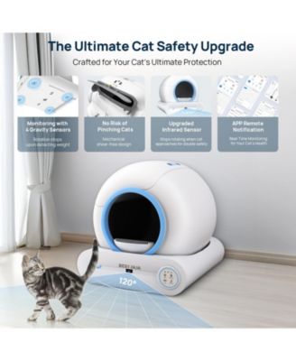 Self Cleaning Cat Litter Box-Blue