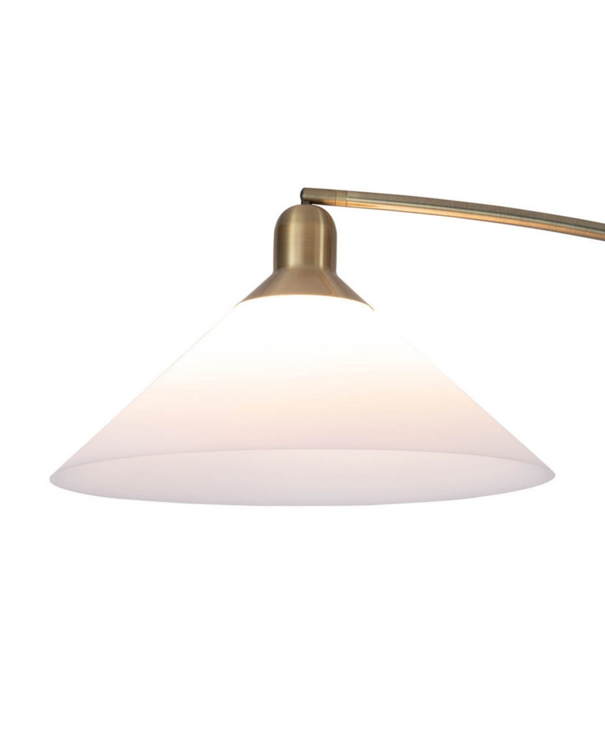 Nova of California 80" Wood Melmar Lucite Arc Floor Lamp