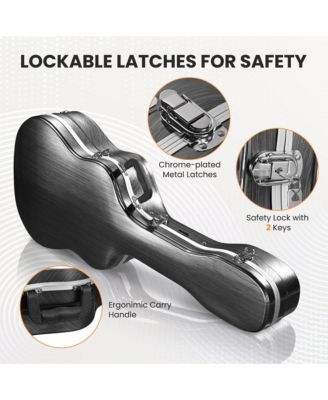 Hard ABS Hardshell with Backpack Straps Dreadnought Acoustic Guitar Case