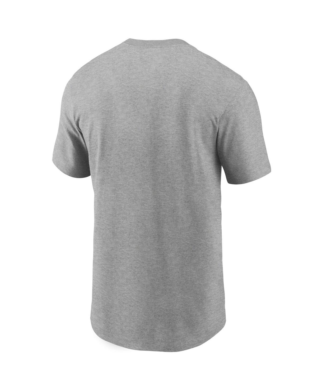 Nike Men's Heather Gray Cleveland Browns Essential Wordmark T-shirt In Gray