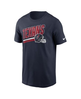 Men's Navy Houston Texans Essential Blitz Lockup T-Shirt