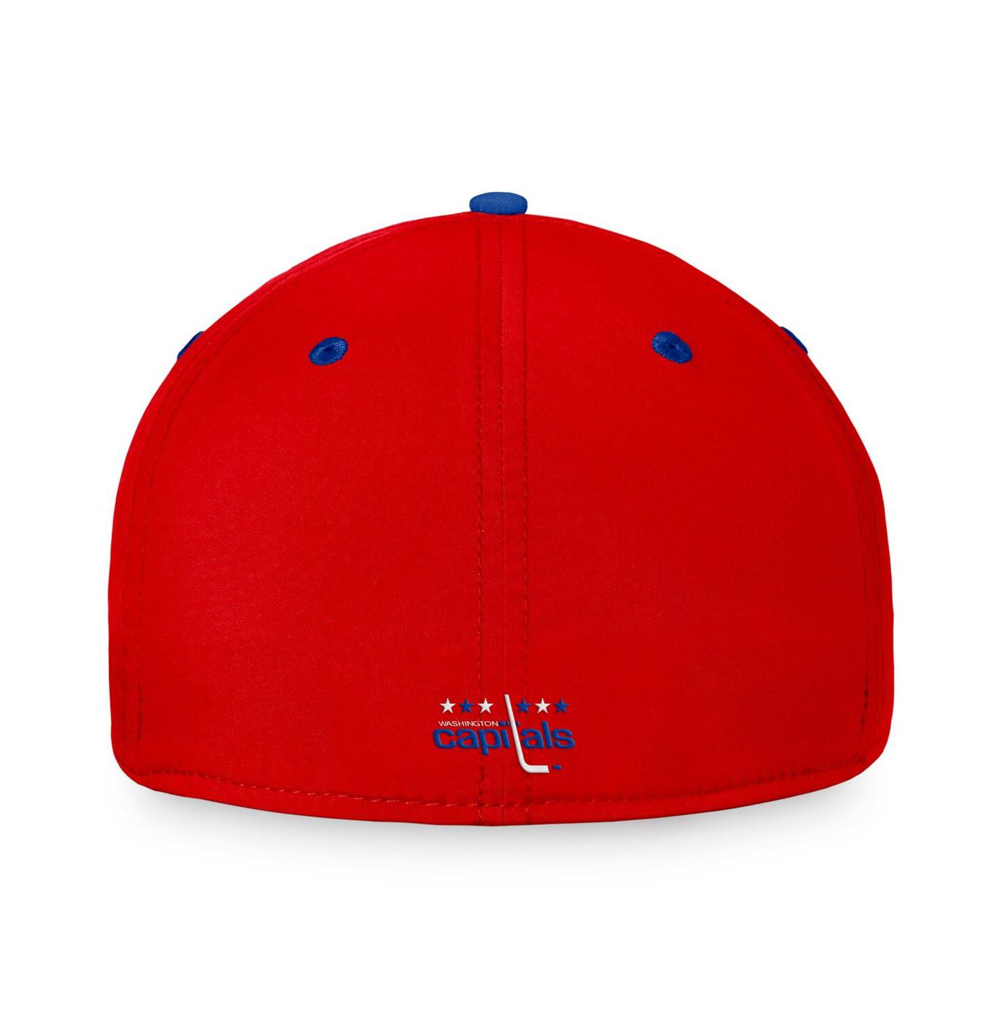 Мужская кепка Fanatics Red/Blue Washington Capitals Heritage Vintage Flex Hat — фото 4