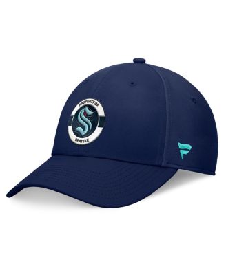 Fanatics - Men's Deep Sea Blue Seattle Kraken Authentic Pro Training Camp Flex Hat