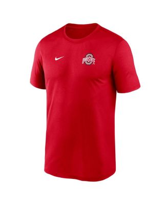 Men's Scarlet Ohio State Buckeyes 2025 Sideline Small Logo Legend Performance T-Shirt