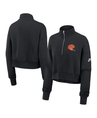 Nike - Women's Black Cincinnati Bengals Rewind Phoenix Half-Zip Sweatshirt