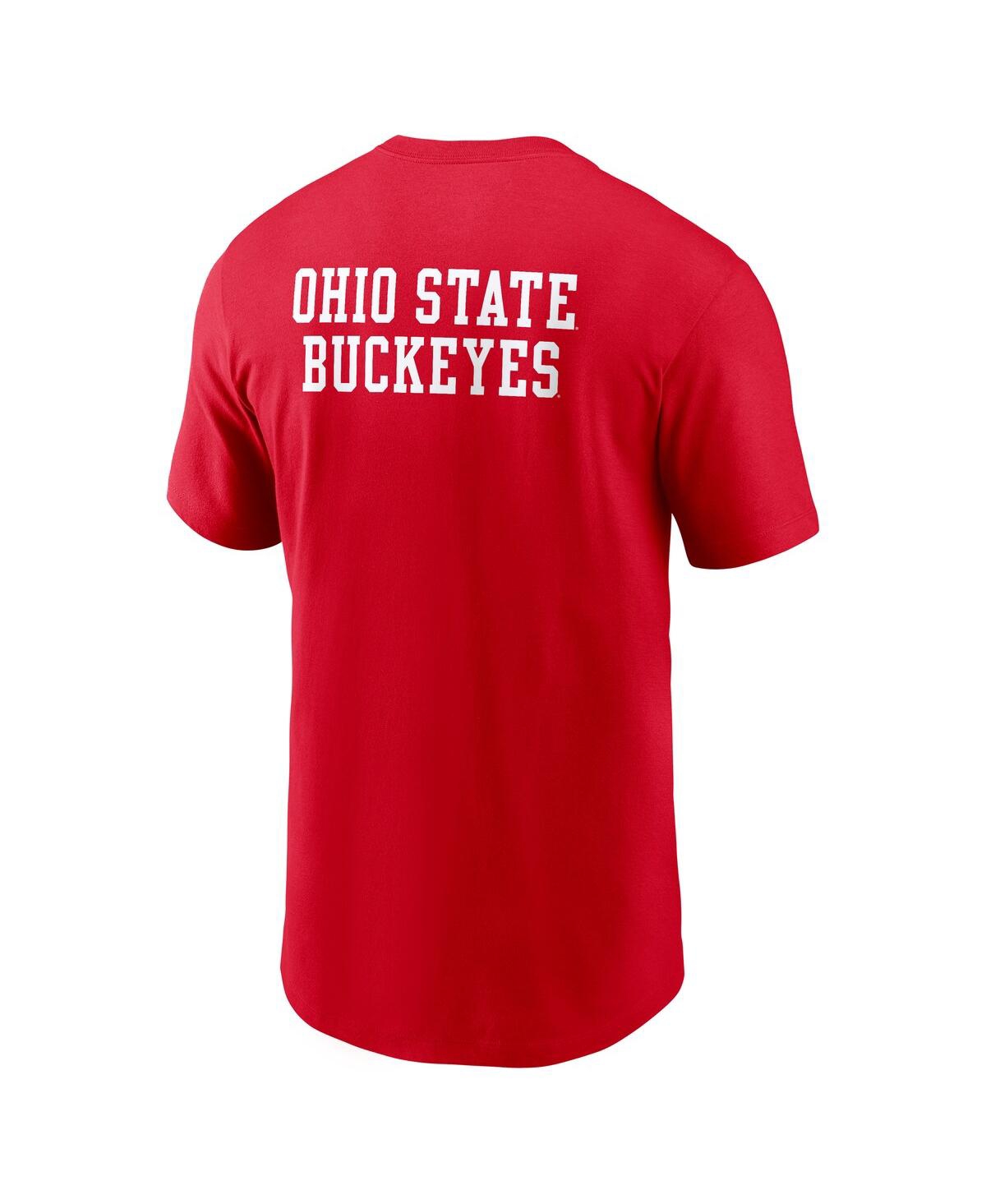 Nike Ohio State 2-hit Stacked  Men's College T-shirt In Red