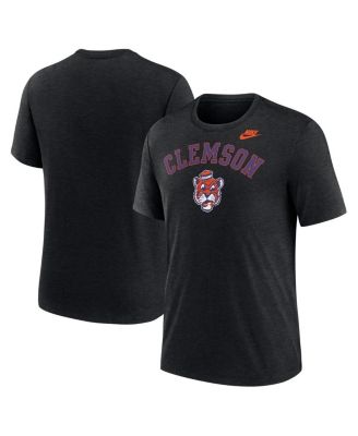 Nike - Men's Heather Black Clemson Tigers Legacy Arch Tri-Blend T-Shirt