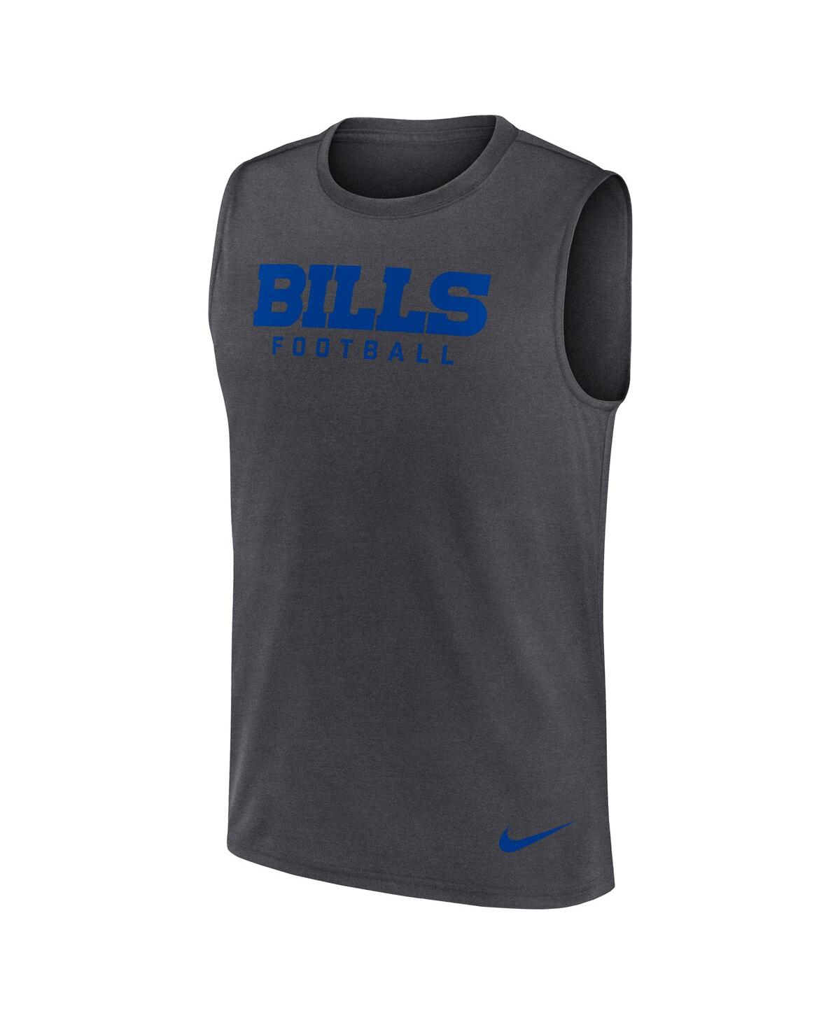 Nike Men's Charcoal Atlanta Falcons Primetime Legend Performance Muscle Tank Top In Gray