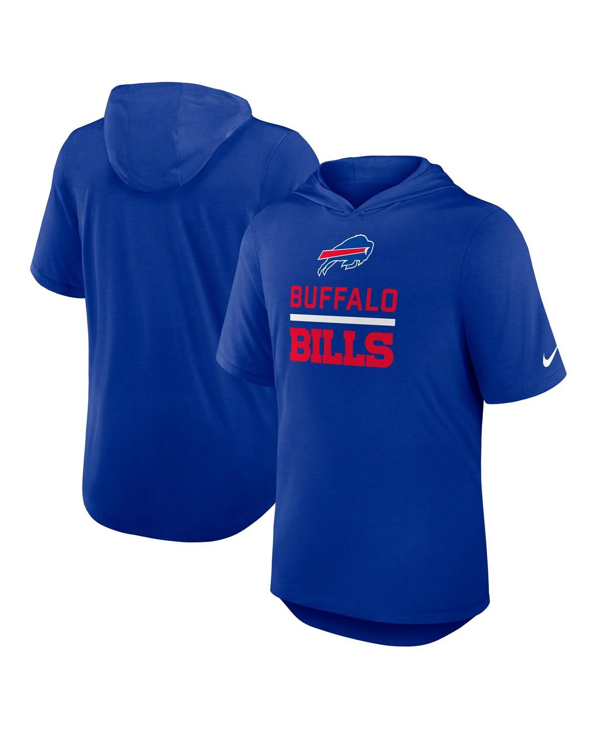 Nike Men's Royal Buffalo Bills Lockup Tri-Blend Hoodie T-Shirt - Royal