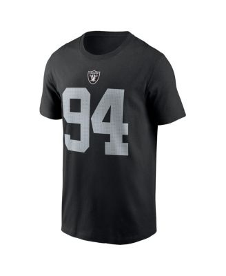 Men's Christian Wilkins Black Las Vegas Raiders Player Name Number T-Shirt