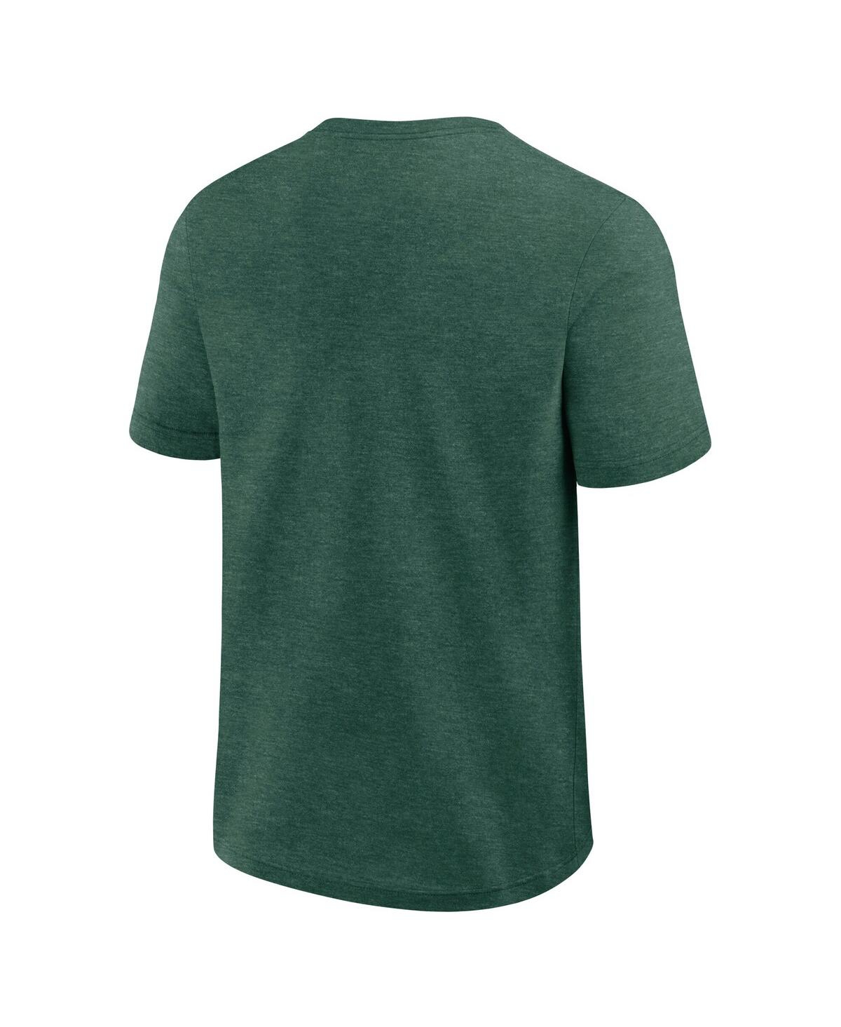 Fanatics Men's Heather Green Athletics Top Notch T-shirt