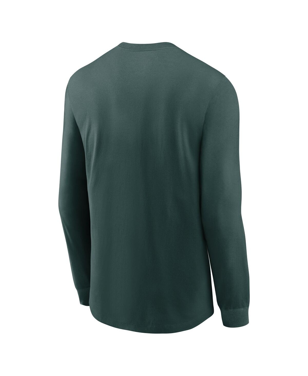 Nike Green Michigan State Spartans 2025 Sideline Performance Long Sleeve T-shirt In Green