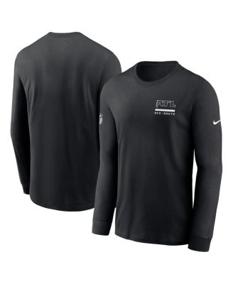 Nike - Men's Black Atlanta Falcons Sideline Performance Long Sleeve T-Shirt