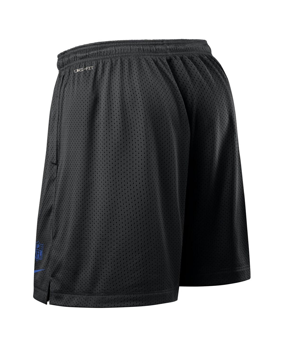 Nike Black Los Angeles Rams Sideline Reversible Performance Shorts In Multi