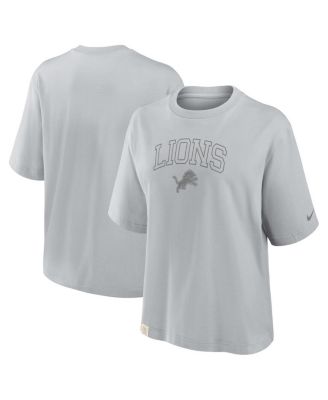 Nike - Women's Gray Detroit Lions Glory Arch Boxy T-Shirt
