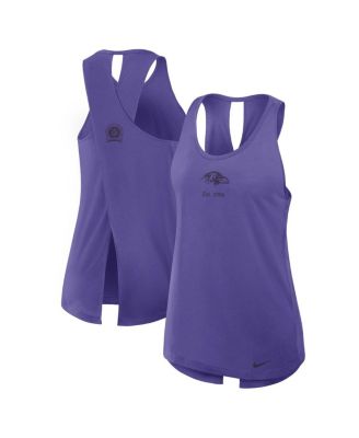 Nike - Women's Purple Baltimore Ravens Glory Crisscross Performance Tank Top