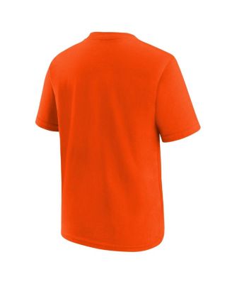 Big Boys and Girls Brilliant Orange WNBA Essential Logo T-Shirt