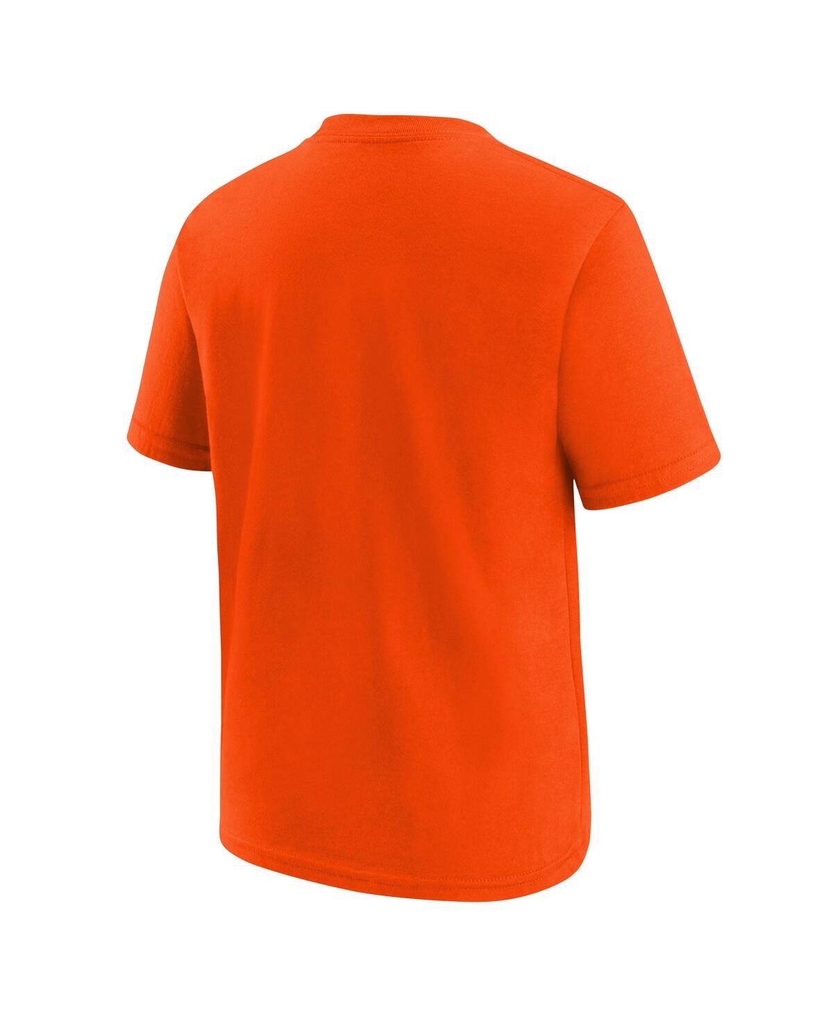 Nike Big Boys And Girls Brilliant Orange Wnba Essential Logo T-shirt
