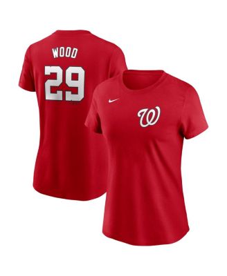Nike - Women's James Wood Red Washington Nationals Fuse Name Number T-Shirt