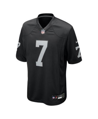 Men's Geno Smith Black Las Vegas Raiders Game Player Jersey