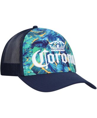 Men's Navy Corona A-Frame Floral Trucker Adjustable Hat