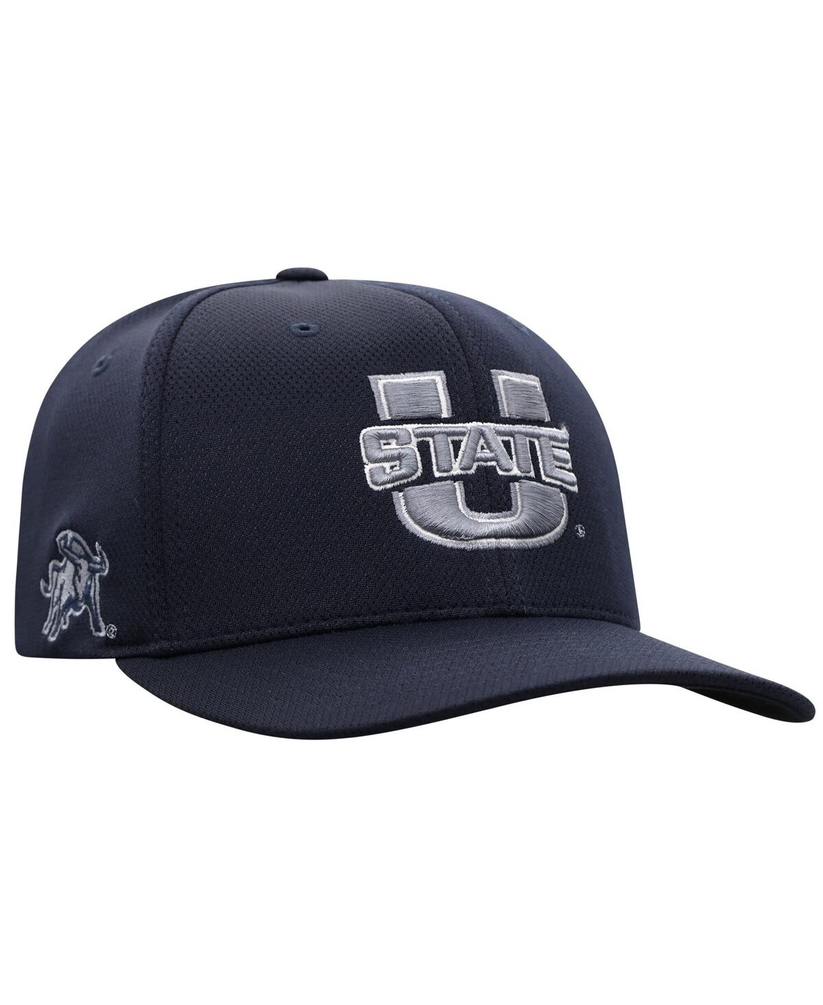 Top Of The World Men's True Navy Utah State Aggies Reflex Flex Hat