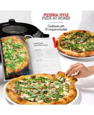 12 Inch Countertop Electric Indoor Stone Pizza Oven - Heats up to 790°F for Crispy Crust