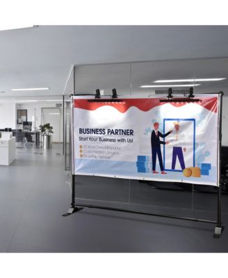 Instahibit Adjustable LED Light for Retractable Banner Stand Trade Show 4 Packs