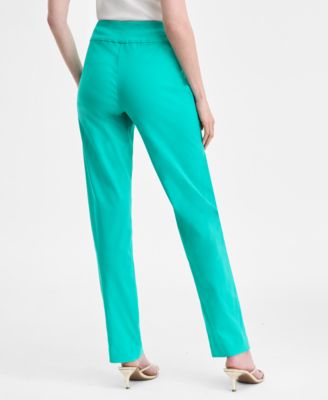 Women's Tummy-Control Pull-On Straight-Leg Pants, Created for Macy's 
