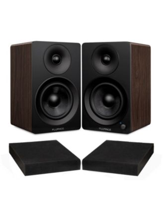 Ai41 Powered Stereo Bookshelf Speakers with 5" Drivers, 90W Amplifier, and Foam Isolation Pads