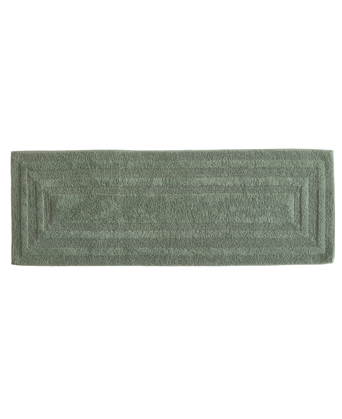Eddie Bauer Logan Cotton Tufted Bath Runner Rug, 22" X 60" In Green