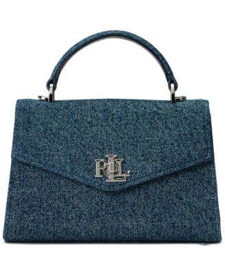 Lauren Ralph Lauren - Washed Denim Small Farrah Satchel