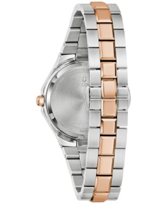 Women's Prestige Diamond Accent Two-Tone Stainless Steel Bracelet Watch 32mm 