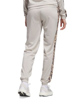 Women's Animal-Print 3-Stripes Tricot Pants