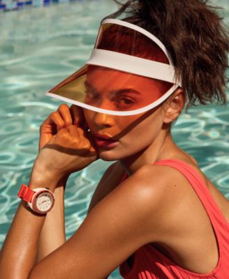 Men's Snorkel Orange HNBR Rubber Strap Watch 41mm